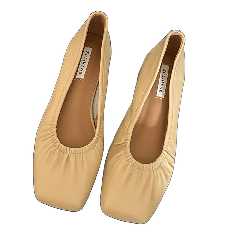 Designer Low Heel Mules Women's French Retro Vintage Slip-On Shoes 2023 Autumn - Image 5
