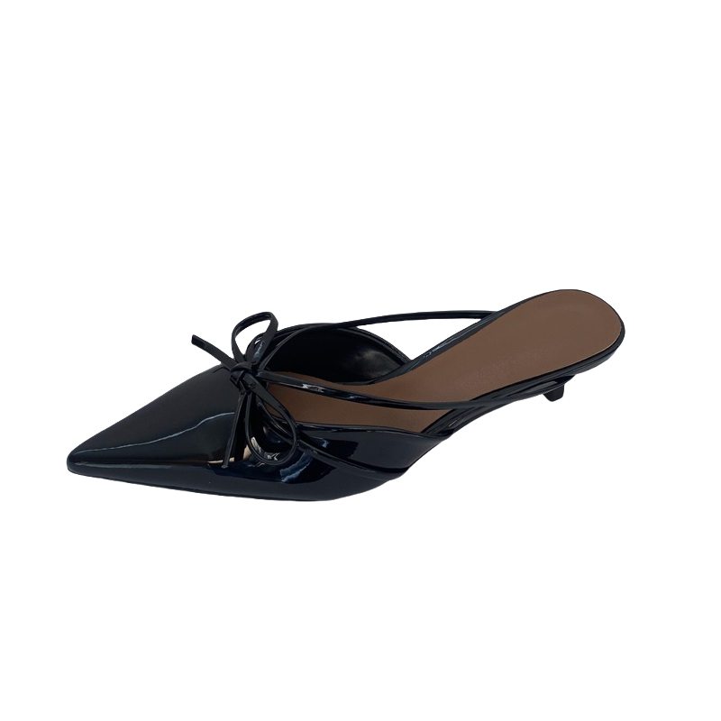 2024 New Autumn Pointed Toe Low Heel Slippers for Women - Image 5