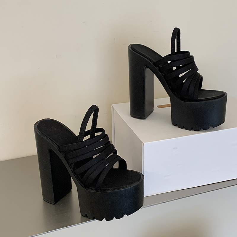 14cm High Heel Platform Sandals for Women 34-40 Sizes Roman Style - Image 5