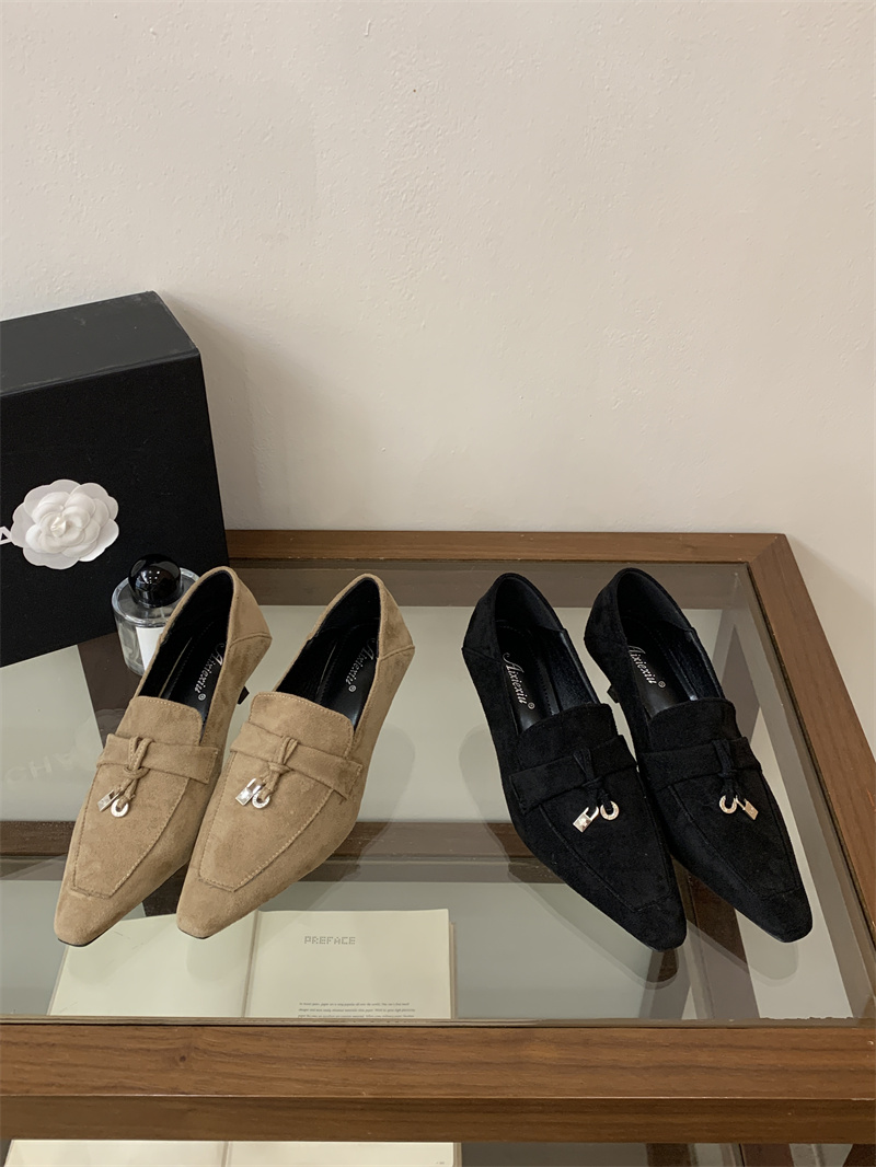 2026 New Style Women's Square Toe Kitten Heel Slip-On Loafers 35-40 - Style b15de6 - Image 3